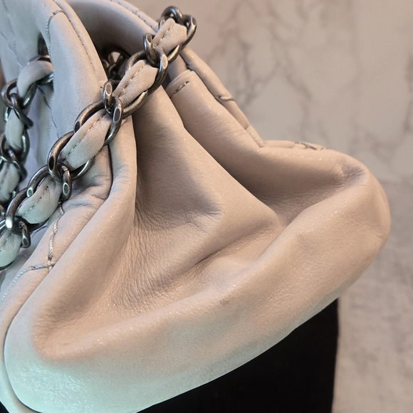 Chanel Silver Iridescent Just Mademoiselle Bowling Bag - Picture 9 of 15